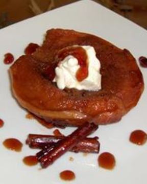 Десерт из айвы с корицей