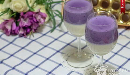 двухцветная панна котта