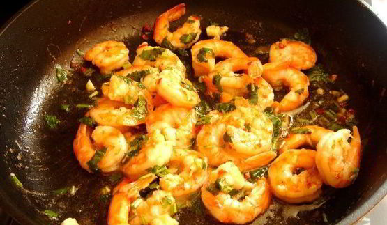 клафути с креветками и сладкой кукурузой