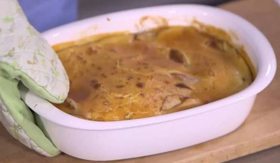 клафути с яблоками и корицей