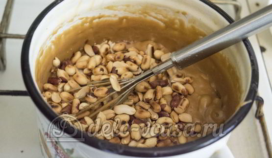 карамельные конфеты с арахисом