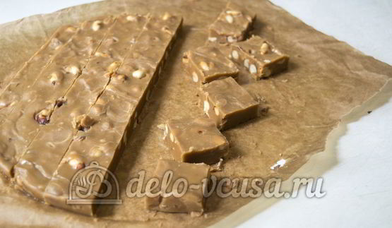 карамельные конфеты с арахисом