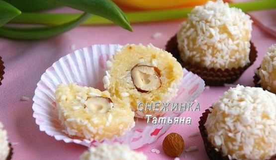 кокосовые конфеты сладкая весна