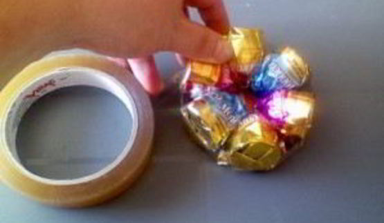 коляска из конфет