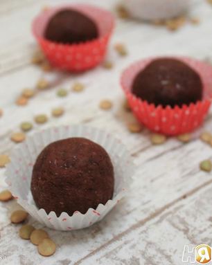Шоколадные конфеты из чечевицы