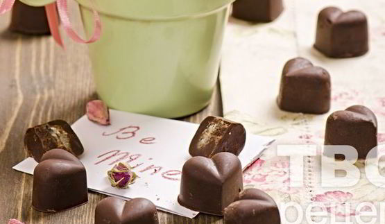 шоколадные конфеты с начинкой из имбирных цукатов