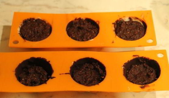 шоколадные конфеты с сезамом мраморные