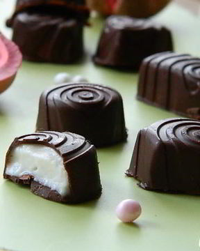 Шоколадные конфеты с творожным сыром