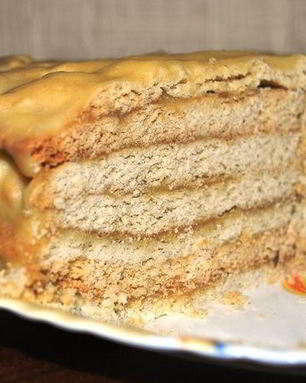 Бабушкин Рыжик с заварным кремом