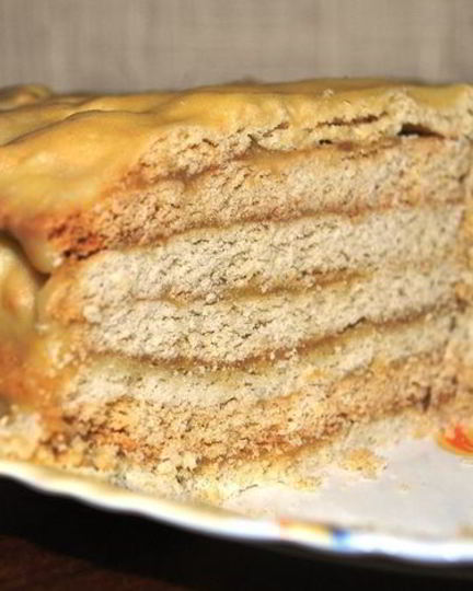 Рецепт бабушкиного рыжика с заварным кремом