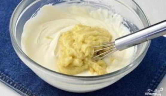 банановый крем со сгущенкой