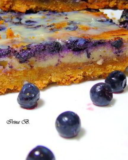 Рецепт барса с черникой и лимонным кремом