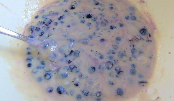 барс с черникой и лимонным кремом