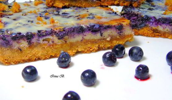 барс с черникой и лимонным кремом