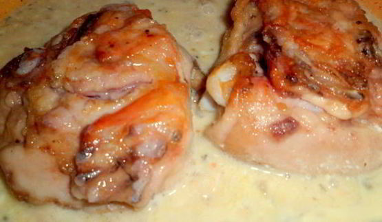 бедрышки в кремово-горчичном соусе