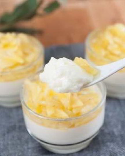 Рецепт кокосового крема с фруктами