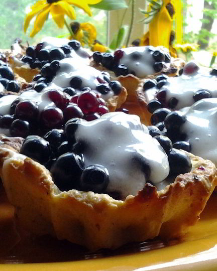 Рецепт корзинок с ягодами и лимонным кремом