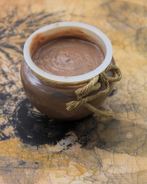 Крем из тофу с печеной грушей