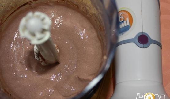 крем из тофу с печеной грушей