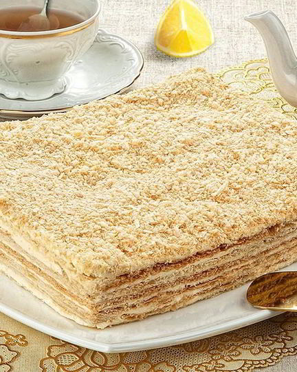 Рецепт песочных коржей с заварным кремом