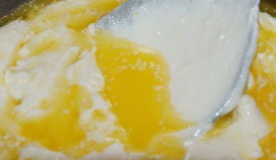 пляцок с заварным творожным кремом