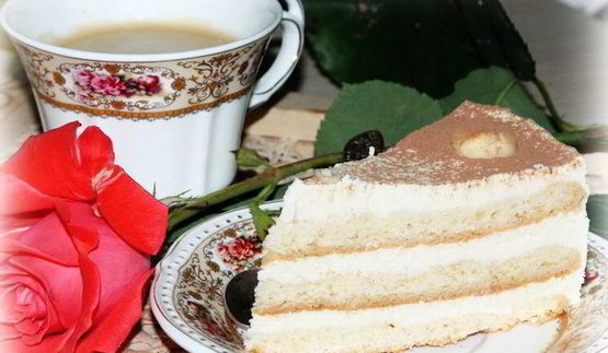 пляцок с заварным творожным кремом