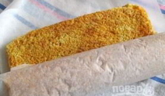 рулет с творожным кремом