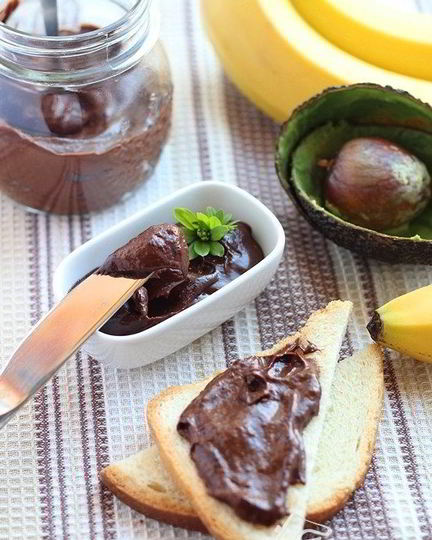 Рецепт шоколадного пудинга из банана и авокадо