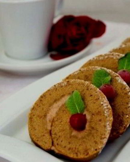 Рецепт шоколадного рулета с творожным кремом