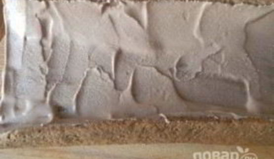 шоколадный рулет с творожным кремом