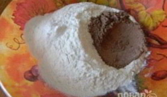 шоколадный рулет с творожным кремом