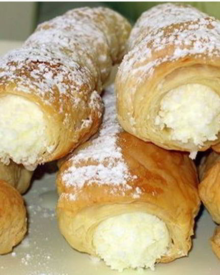 Рецепт трубочек с кремом