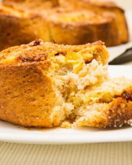 Рецепт улиток из творожного теста с творожным кремом и яблоками