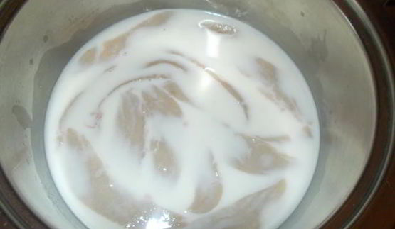 яички барашка на творожном креме из авокадо