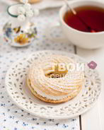 Заварные колечки с творожным кремом