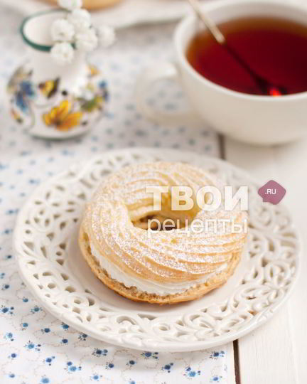 Рецепт заварных колечек с творожным кремом