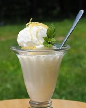 Домашнее лимонное мороженое