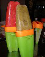 Фруктовое мороженое из клубники и киви