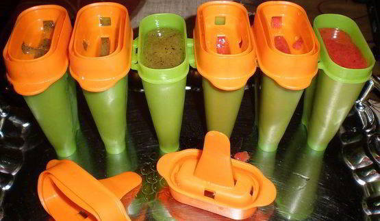 фруктовое мороженое из клубники и киви