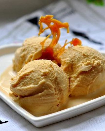 Рецепт карамельного мороженого