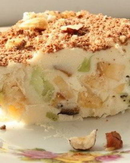 Рецепт мороженого из творога с медом и фруктами