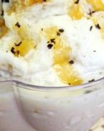 Мороженое из зеленого чая с мятой и корицей