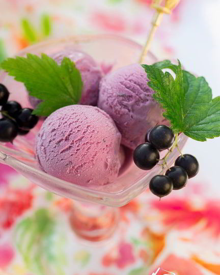 Рецепт мороженого с черной смородиной