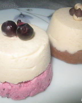 Шоколадно-ягодное мороженое