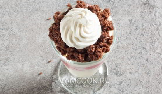 слоеное мороженое парфе