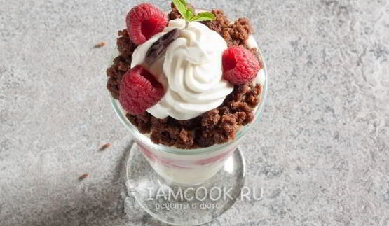 слоеное мороженое парфе