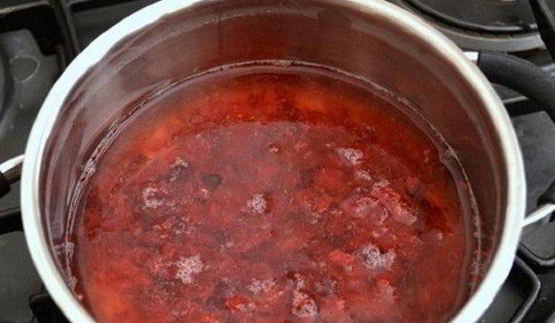 клюквенный мусс