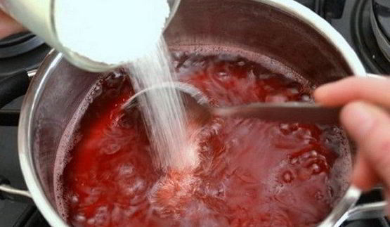 клюквенный мусс