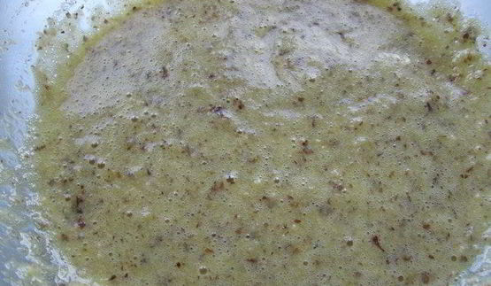 лимонно-медовый мусс с фундуком