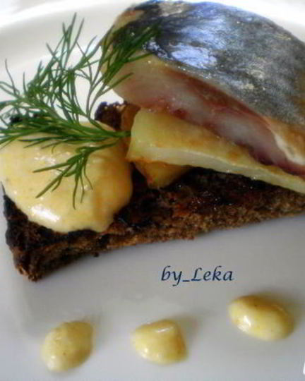 Рецепт сельди с картофелем и муссом из хрена